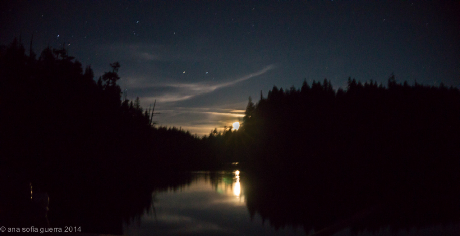 moon rise form the HideAway