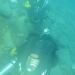 Susanna Pershern photographing Dave Conlin on the wreck Algoma