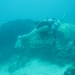 sunken sailboat on checkout dive