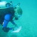 recording debris during cultural assessment dive